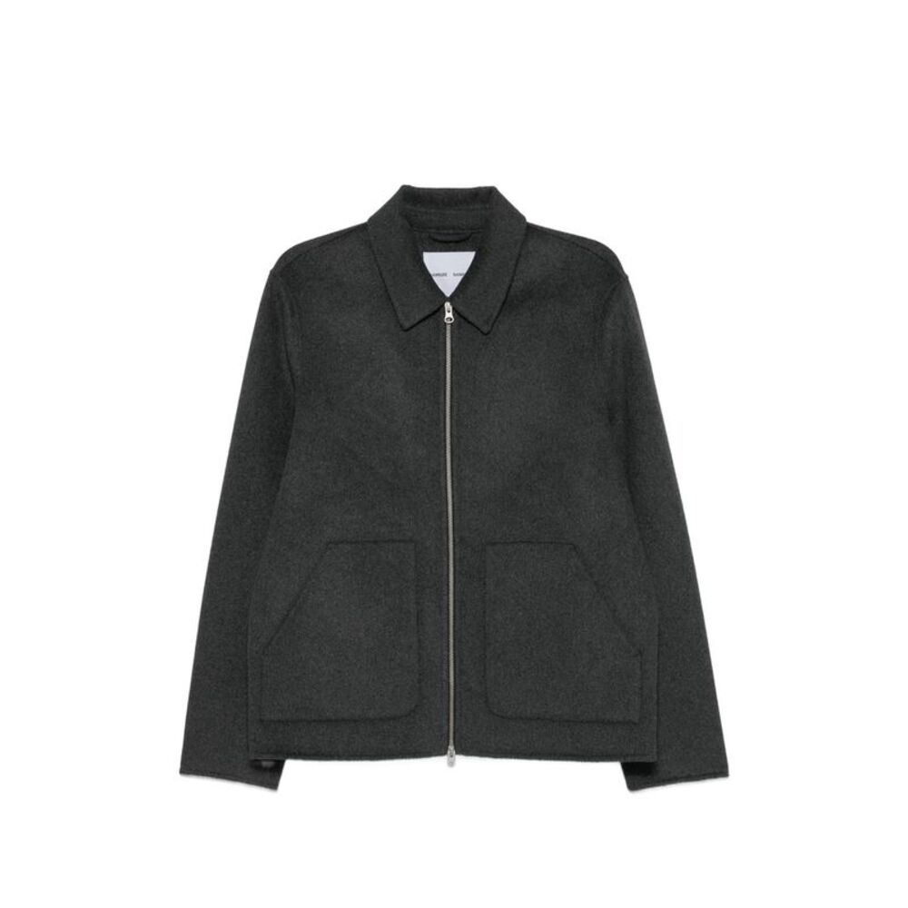 Samsoe Samsoe Grey Jackets - Shirt Jackets Men